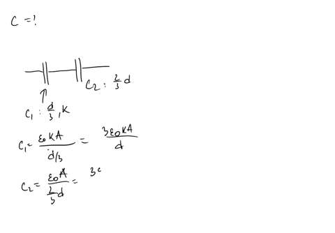 a-parallel-plate-capacitor-with-a-plate-separation-d-and-one-plate-surface-area-of-a-as-seen-in-the-figure-has-a-capacitance-c0-in-the-absence-of-seen-dielectric-material-what-is-the-capacitance-whe-2