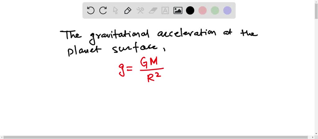 Solved Given That The Acceleration Of Gravity At The Surface Of Mars Is 3 72 M S2 And That Mars