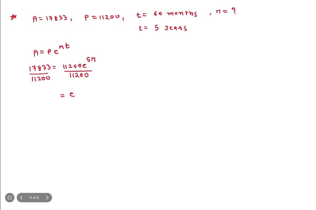 Solved Use The Continuous Compound Interest Formula To Find The