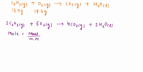 2-suppose-137-g-of-c2h2-reacts-with-185-g-o2-according-to-the-reaction-below-c2h2g-o2g-co2g-h2ol-a-what-is-the-mass-of-co2-produced-b-what-is-the-limiting-reagent-04687