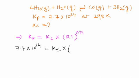 for-the-reaction-ch4g-h2og-cog-3-h2g-kp-77-x-1024-at-298-k-calculate-kc-39851