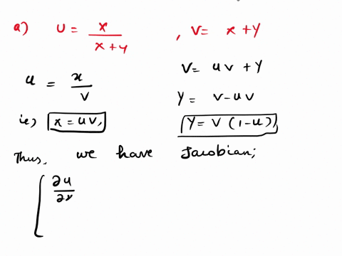 let-x-and-x-be-two-independent-random-variables-having-identical-distributions-gamma-a-find-the-joint-probability-density-of-the-random-variables-u-x-and-v-xy-xy-b-find-and-identify-the-marg-75737