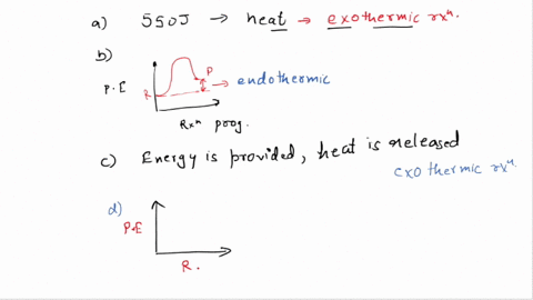 13-classify-each-of-the-following-chemical-changes-as-exothermic-or-endothermic-reaction-chemical-reaction-exothermic-or-endothermic-a-a-reaction-released-550-j_-b-the-energy-level-of-the-pr-67973