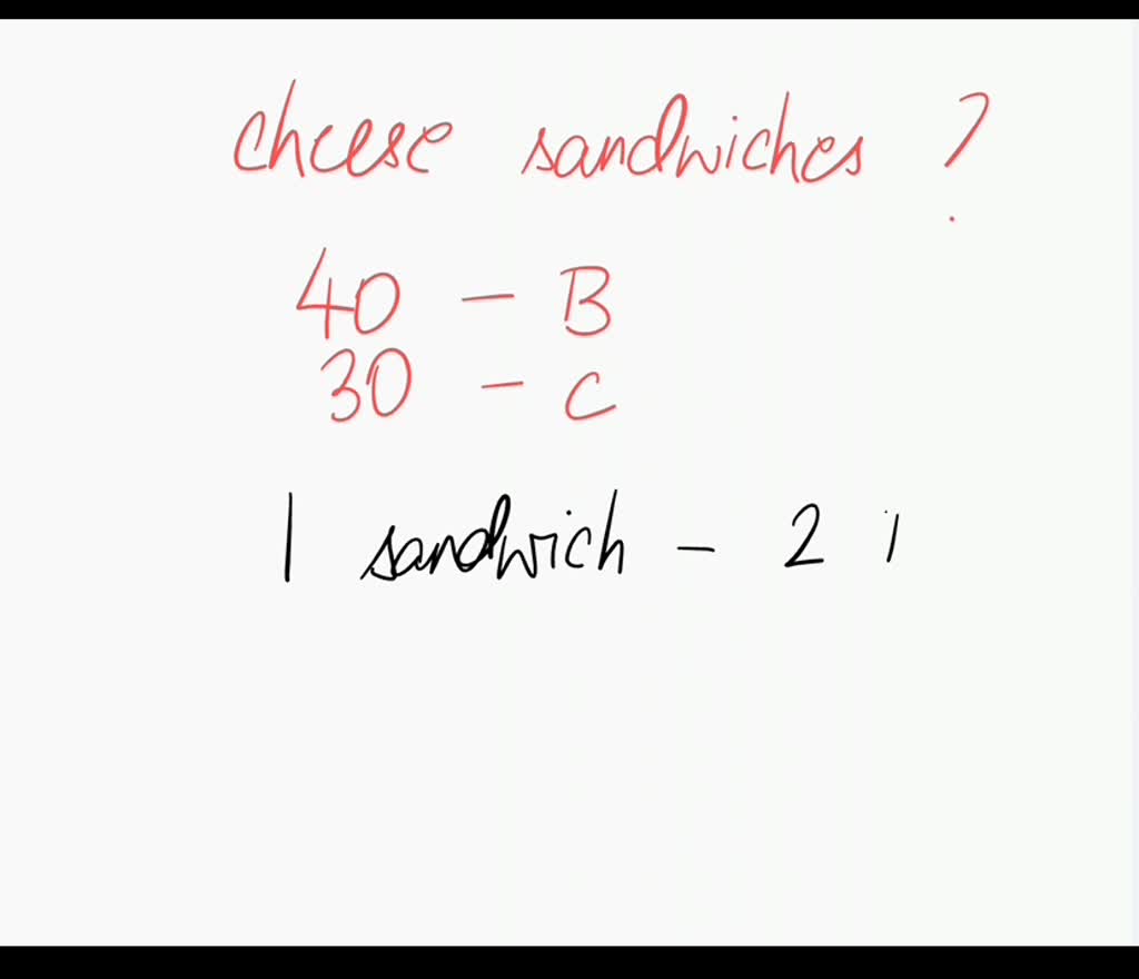 Sandwich Combination Examples Math SOLVED: In the Sandwiches, mode select the