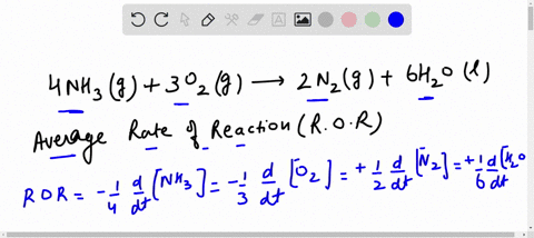 4nh3-3o2-2n2-6h2o-the-rate-of-formation-of-n2-is-known-to-be-02-m-s-1-therefore-the-rate-of-disappearance-of-o2-is-39355