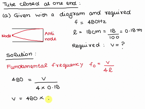 with-a-tuning-fork-of-480-hz-the-first-resonant-length-of-an-air-column-closed-at-one-end-is-found-at-18cm-calculate-determine-the-speed-of-sound-6-total-given-with-a-diagram-and-required-2-26333