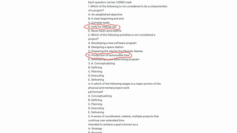 multiple-choice-questions-each-question-carries-1-one-mark-1-which-of-the-following-is-not-considered-to-be-a-characteristic-of-a-project-a-an-established-objective-b-a-clear-beginning-and-e-75493