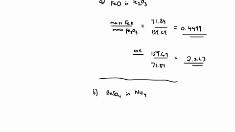 calculate-the-gravimetric-factor-of-feo-in-fe2o3-bi2s3-in-baso4-baso4-in-nh42so4-mn2o3-in-mn3o4-note-present-complete-solution-and-include-the-detailed-computation-of-the-molecular-weight-ex-48487