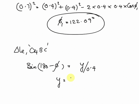 probelm-227-figure-p227-illustrates-a-crank-and-rocker-four-bar-linkage-in-the-first-of-its-two-limit-positions-in-a-limit-position-points-o2-a-and-b-lie-on-a-straight-line-that-is-links-2-a-84814