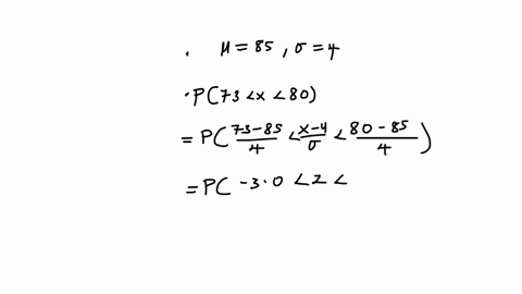 assume-the-random-variable-x-is-normally-distributed-with-mean-85-and-standard-deviation-of-4-find-the-indicated-probability-px-73-x-80-69287