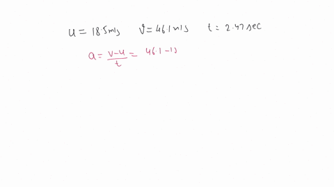 a-racing-car-accelerates-uniformly-from-185-ms-to-461-ms-in-247-seconds-determine-the-acceleration-of-the-car-and-the-distance-travelled