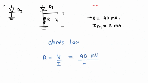 problem-i-a-for-the-circuit-shown-in-figure-1-both-diodes-are-identical-find-the-value-of-r-for-which-40-mv-hint-i-e-d-find-d2-di-14-b-given-that-5-10-a-find-the-values-of-v-o-and-v-d2-10-ma-56207
