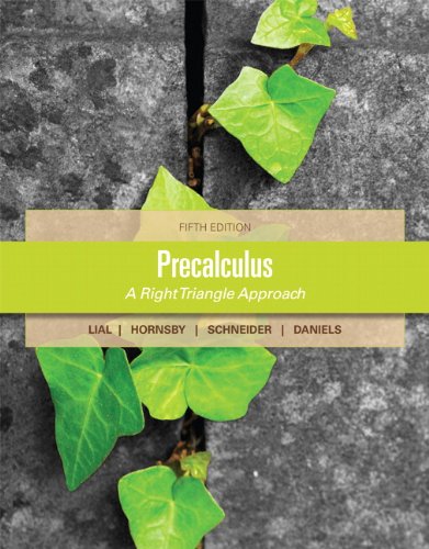 Precalculus Student Solutions Manual 5th