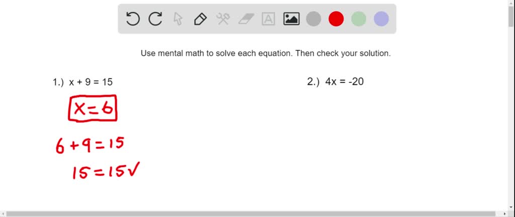 Equations and inequalities - example 1 | Numerade image.