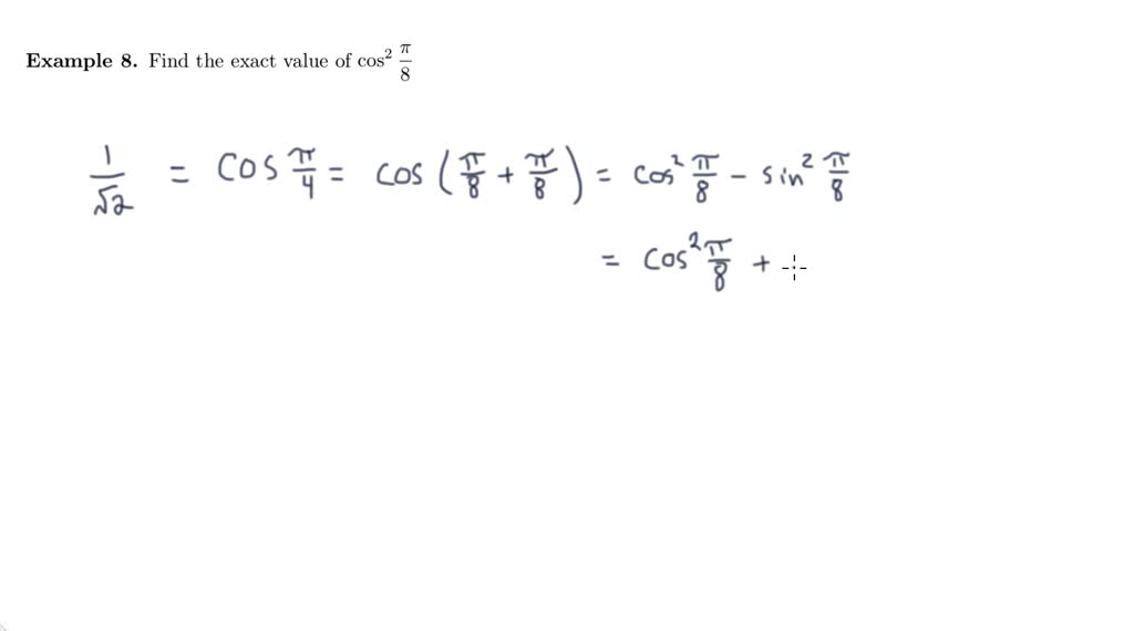 Trigonometric and exponential functions - example 7 | Numerade