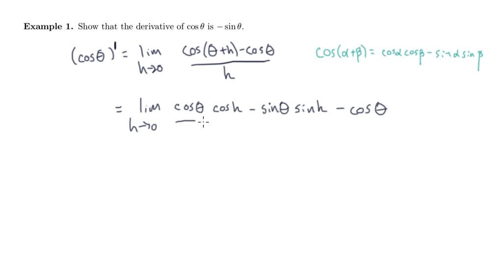 Trigonometric Derivatives - Overview | Numerade