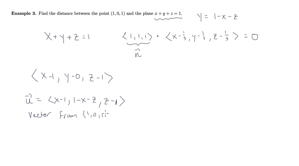 Lines and planes in space example 1 Numerade