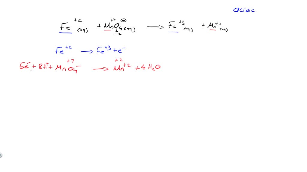 Balancing redox equations overview Numerade