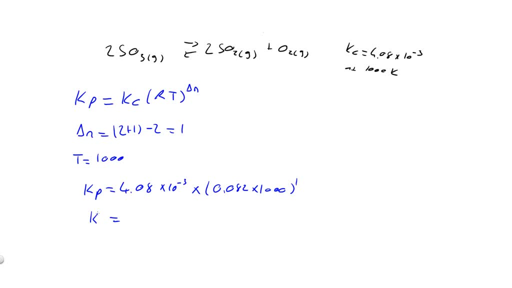 Expressing equilibrium constant in terms of pressure - overview | Numerade