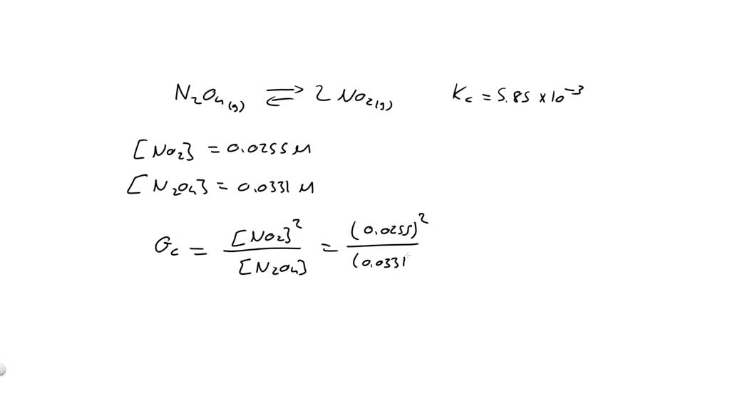 Reaction quotient - example 1 | Numerade