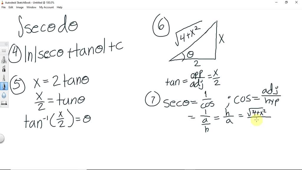 Trig Substitution Intro Numerade