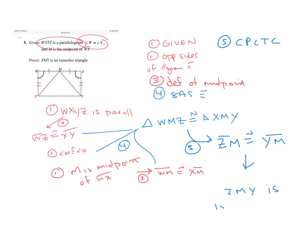 Quadrilateral Proofs A Numerade Quadrilateral Proofs A Numerade