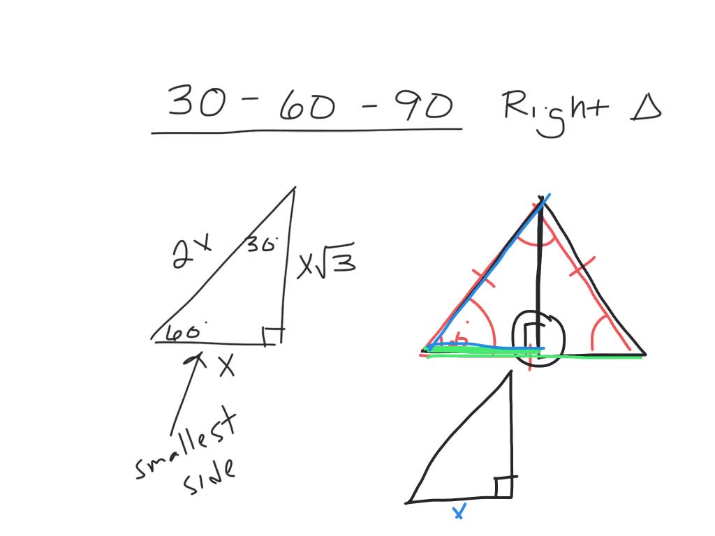 30 60 90 Right Triangles Numerade
