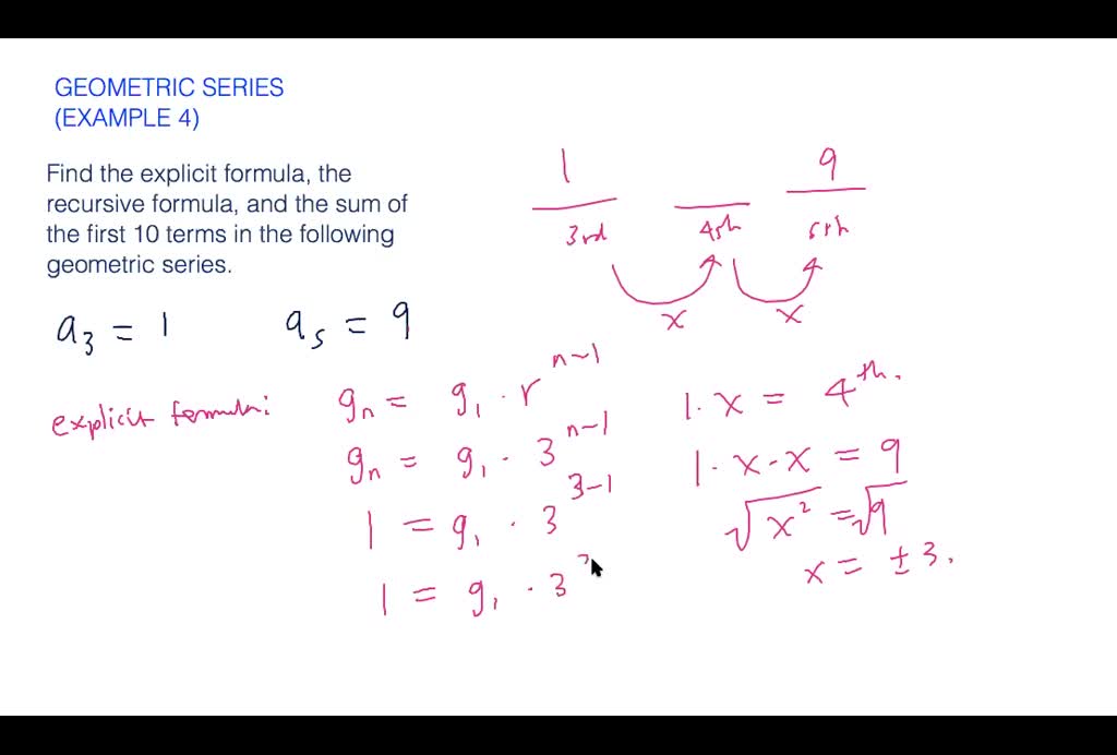 Geometric series - example 2 | Numerade