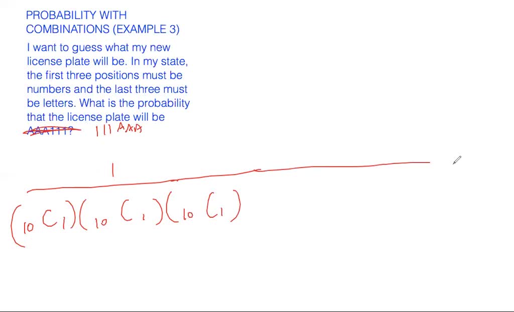 Probability with combinations - example 1 | Numerade