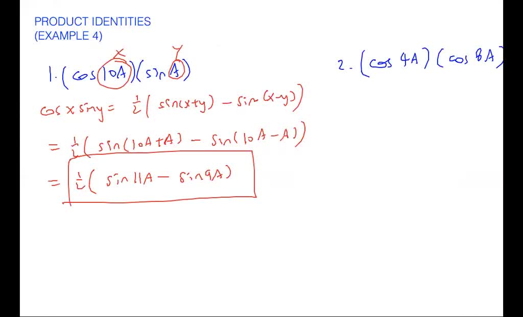 Product identities - overview | Numerade