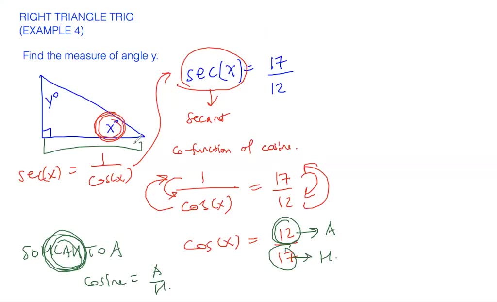 Right triangle trig - overview | Numerade