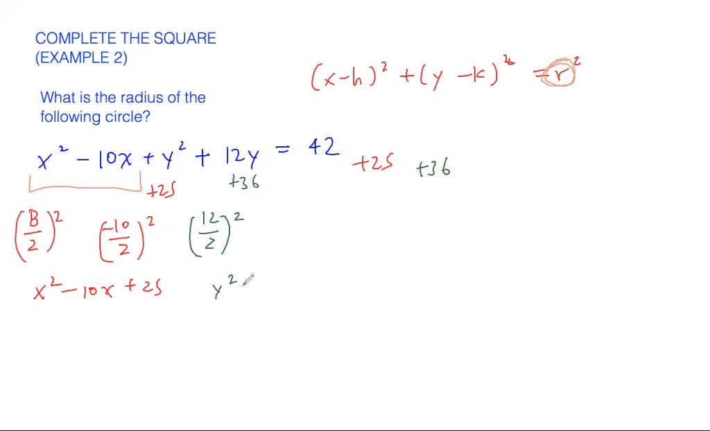 Complete the square - overview | Numerade