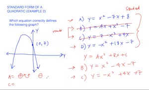Standard form of a quadratic - example 1 | Numera…