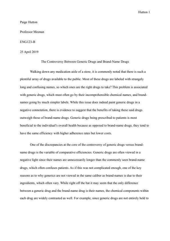 Note Cover for ENG123 Final Research Paper