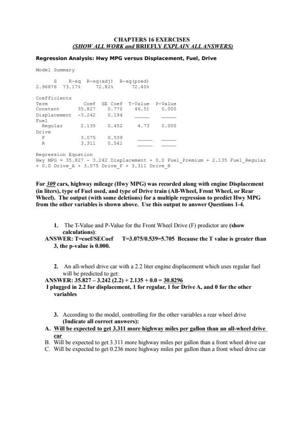 SOLVED: Chapter 7, Question 15: 15. The U.S. Department Of Energy's ...