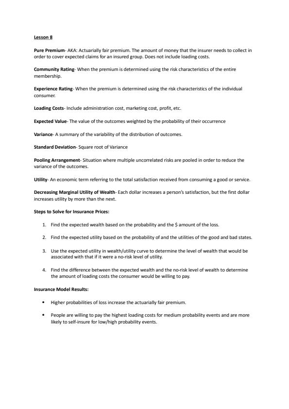 Note Cover for Exam 3 Lesson Terms - Lecture notes 8-11