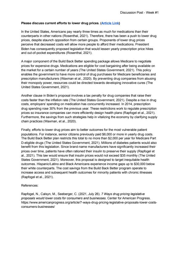 Note Cover for Discussion Post - Week #1