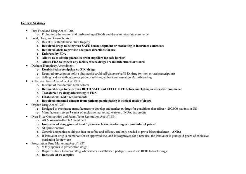 Note Cover for Federal Statutes