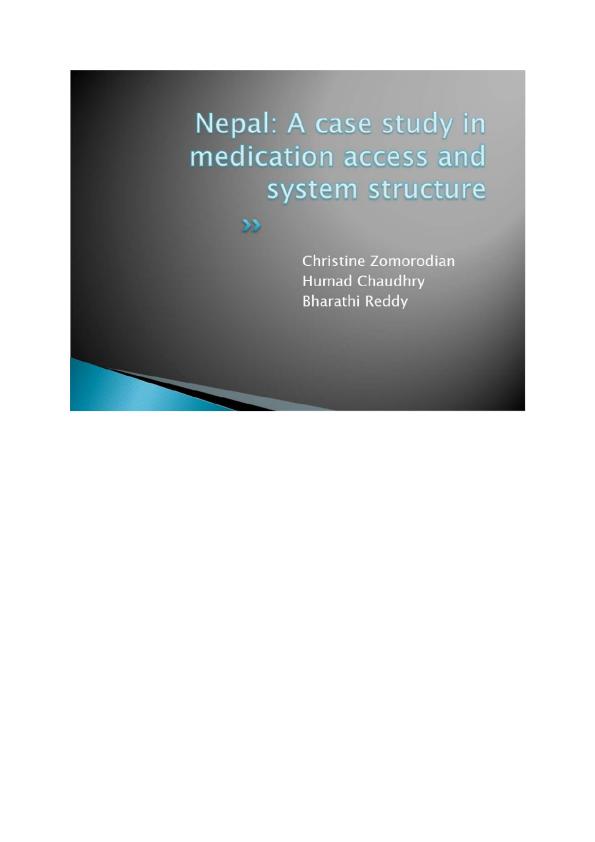 Note Cover for Final Project Nepal presentation Screen Shot Version