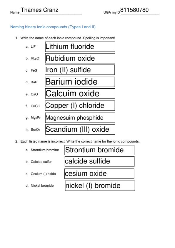 SOLVED Write formulas for ionic compounds formed between (a) Na and Br