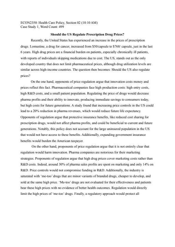 Note Cover for Case Study 1