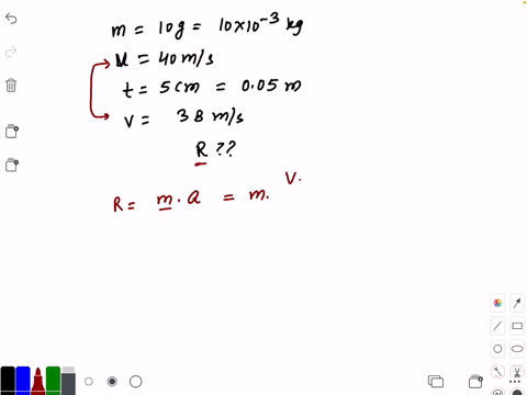 a-bullet-of-mass-10-mathrmg-moving-with-a-velocity-40-mathrmm-mathrms-1-strikes-a-fixed-uniform-wood