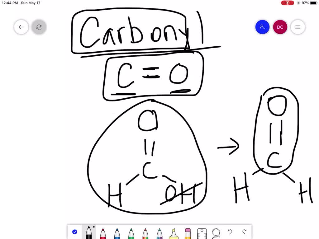 SOLVED:Which action could produce a carbonyl group? a. the replacement