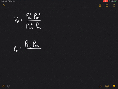 how-is-the-value-of-the-equilibrium-constant-k_mathrmp-for-the-reaction-2-mathrmh_2-mathrmogmathrmn_