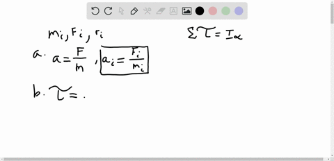 derive-the-rotational-form-of-newtons-second-law-as-follows-consider-a-rigid-object-that-consists-of