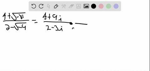 write-the-expression-in-the-form-ab-i-where-a-and-b-are-real-numbers-frac4sqrt-812-sqrt-9