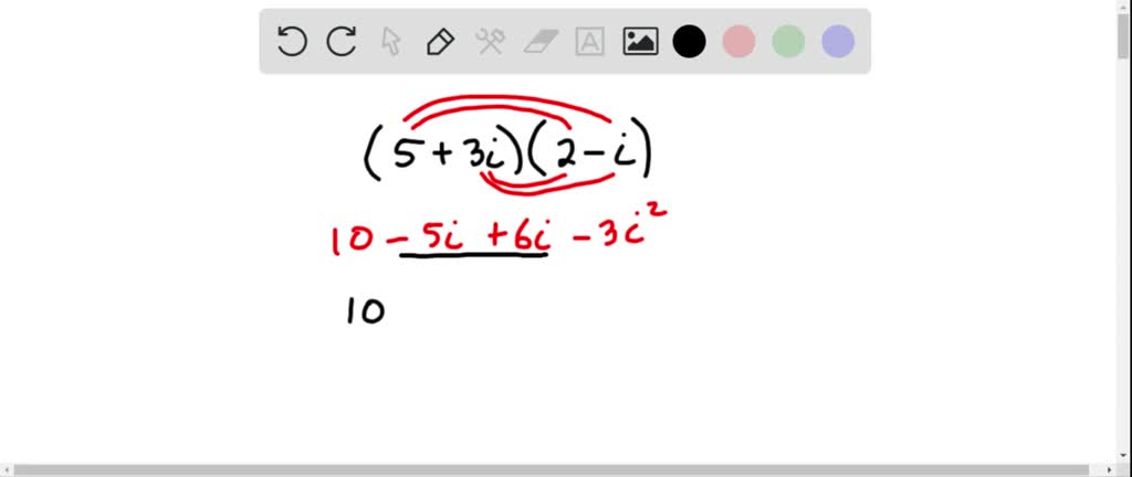 Write The Expression In The Form A+bi write each expression in the standard form a+b i
