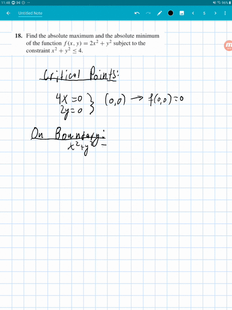 find-the-absolute-maximum-and-the-absolute-minimum-of-the-function-fx-y2-x2y2-subject-to-the-constra