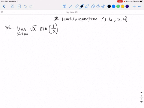 9-32-find-the-limit-or-show-that-it-does-not-exist-lim-_x-rightarrow-infty-sqrtx-sin-frac1x