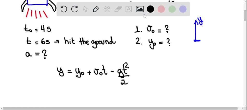 A rocket is launched straight up with constant acceleration. Four ...